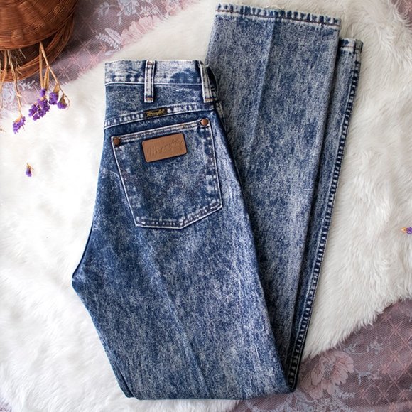 Wrangler Denim - ⋆ high rise acid wash wrangler jeans